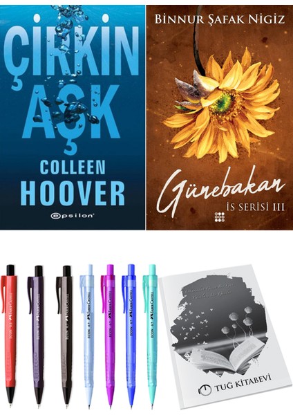 Is Serisi 3 Günebakan Binnur Şafak Nigiz ve Epsilon Yayınevi Çirkin Aşk Colleen Hoover 2li Set