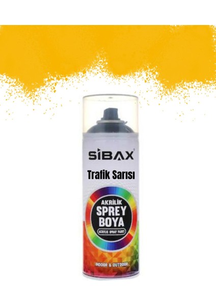 Akrilik Sprey Boya Trafik Sarısı 400 ml