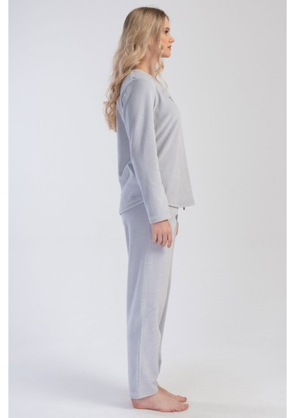 Kadın Kadife Uzun Kol Pijama Takım , 403082 fiyatları