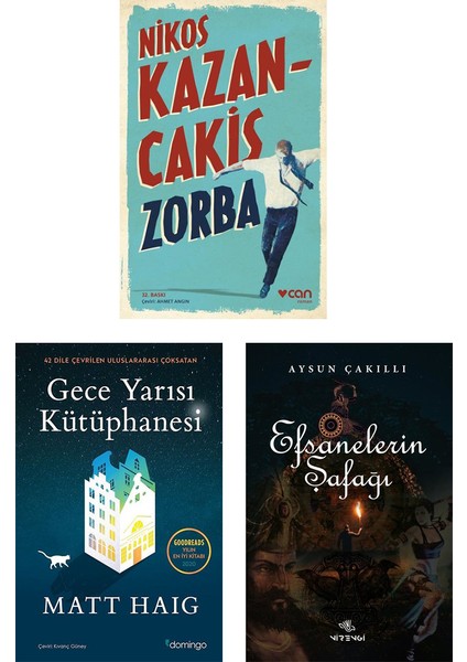 Zorba - Gece Yarısı Kütüphanesi - Efsanelerin Şafağı 3 Kitap