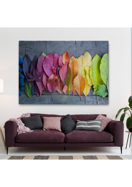 Sonbahar Yaprakları Dekoratif Kanvas Duvar TABLOSU-3441 fiyatları