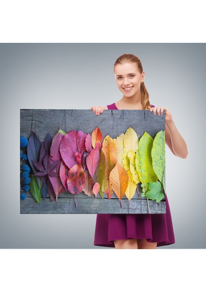 Sonbahar Yaprakları Dekoratif Kanvas Duvar TABLOSU-3441 fırsatları