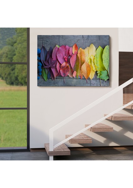 Sonbahar Yaprakları Dekoratif Kanvas Duvar TABLOSU-3441 indirimleri