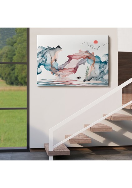 Soyut Mürekkep Sanatı Dekoratif Kanvas Duvar TABLOSU-3686 indirimleri