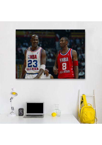 Michael Jordan ve Kobe Bryant Kanvas TABLO-5153 fiyatları