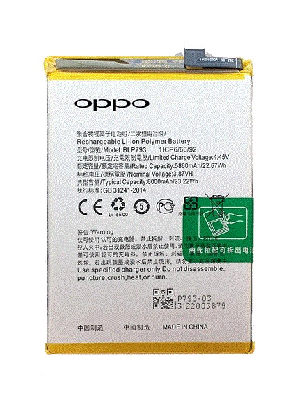 Realme C25S - Blp793 - Batarya Pil Sıfır Orijinal