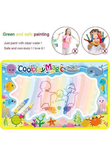 B 50X36CM Stili 8 Çeşit Su Çizim Mat ve 2 Kalem Su Doodle (Yurt Dışından) modelleri
