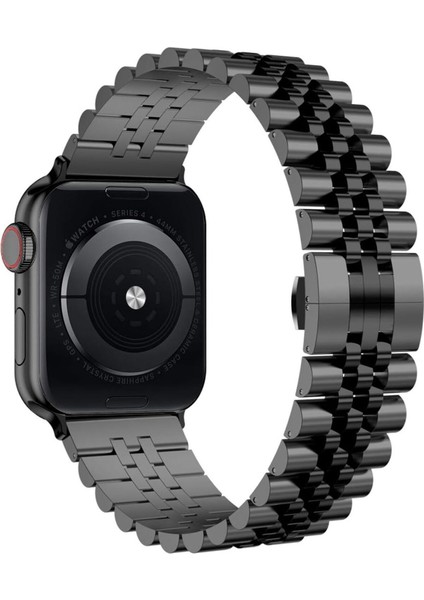Apple Watch Ultra 3 4 5 6 7 8 9 Se 38 40 41MM Kalite Kordon Bileklik Parlak Çelik Loop Kayış