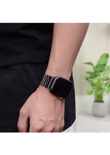 Apple Watch Ultra 3 4 5 6 7 8 9 Se 38 40 41MM Kalite Kordon Bileklik Parlak Çelik Loop Kayış
