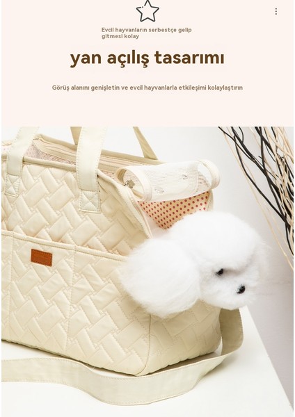 Taşınabilir Kedi Çantası Açık Köpek Çantası Büyük Kapasiteli Pet Crossbody Çanta (Yurt Dışından) fiyatları