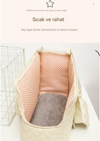 Taşınabilir Kedi Çantası Açık Köpek Çantası Büyük Kapasiteli Pet Crossbody Çanta (Yurt Dışından) fırsatları