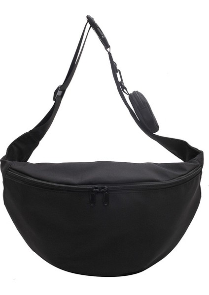 Omuz Çapraz Gövde Çanta Bel Çantası Naylon Torba Sokak Trendi (Yurt Dışından)