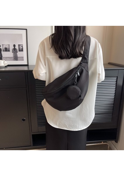 Omuz Çapraz Gövde Çanta Bel Çantası Naylon Torba Sokak Trendi (Yurt Dışından) fiyatları