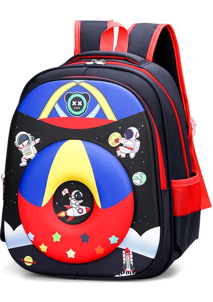 3D Üç Boyutlu Ilkokul Düzeni Okul Çantası Çocuğun Omurga Koruması Yük Taşıyan Aşınma Omuzları Sırt Çantası (Yurt Dışından)