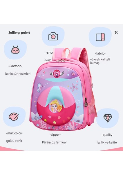 3D Üç Boyutlu Ilkokul Düzeni Okul Çantası Çocuğun Omurga Koruması Yük Taşıyan Aşınma Omuzları Sırt Çantası (Yurt Dışından) modelleri