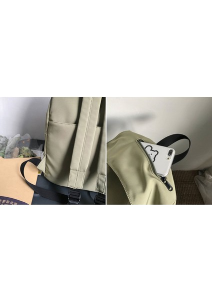 Düz Renk Omuz Çantası Hafif Sırt Çantası (Yurt Dışından) indirimleri