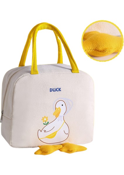 Küçük Sarı Ördek Bento Çanta Öğle Yemeği Çanta Çanta Saklama Yalıtımlı Çanta (Yurt Dışından)