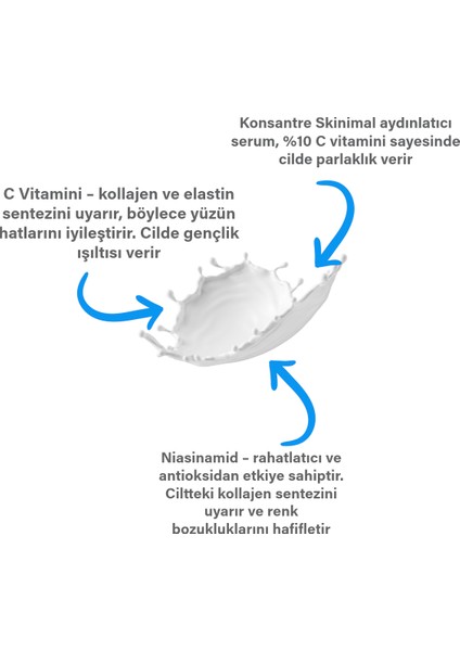 Aydınlatıcı ve Cilt Tonu Eşitleyici C Vitamini %10 Serumu 30 ml