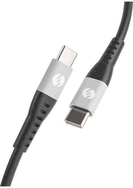 SL-STM55TP 3A Fast Şarj Typce To Typce Silver Data + Sarj Kablosu