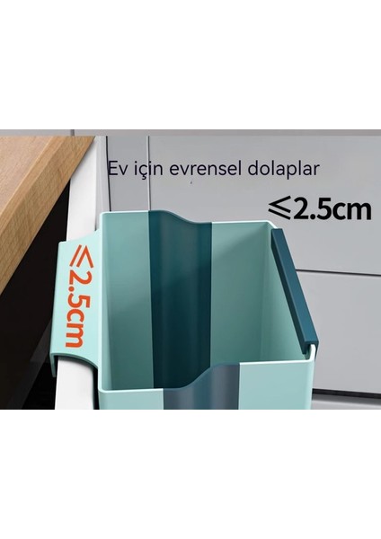 Weırsoın Katlanır Duvar Tipi Çok Fonksiyonlu Mutfak Çöp Kovası (Yurt Dışından)
