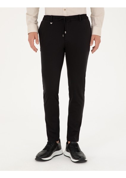 Pierre Cardin Erkek Siyah Klasik Jogger Pantolon 50294135-VR046