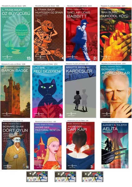 Modern Klasikler : Baron Bagge - Öz Büyücüsü - Muhteşem Öz Diyar - Babbit - Suhodol Köyü - 12 Kitap