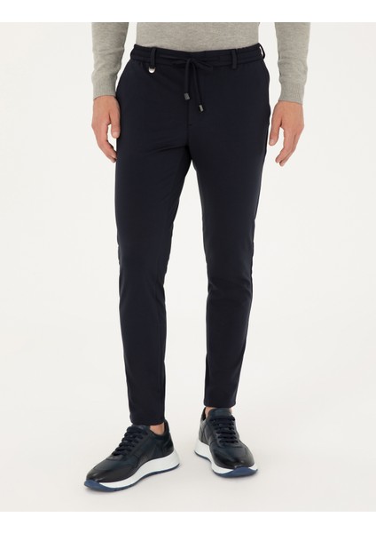 Pierre Cardin Erkek Lacivert Klasik Jogger Pantolon 50294135-VR033