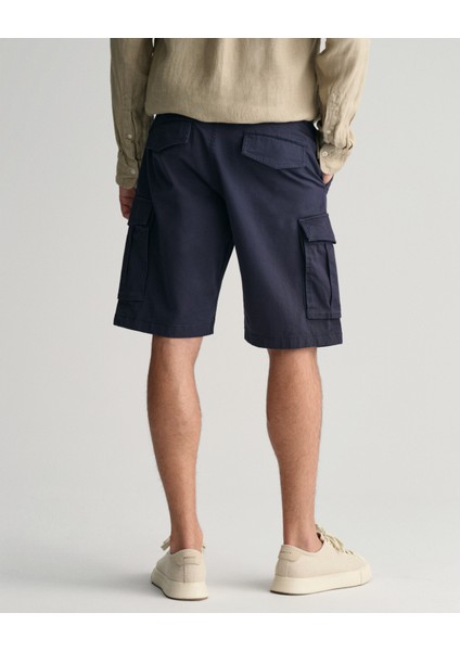 Erkek Lacivert Relaxed Fit Şort 205069.410