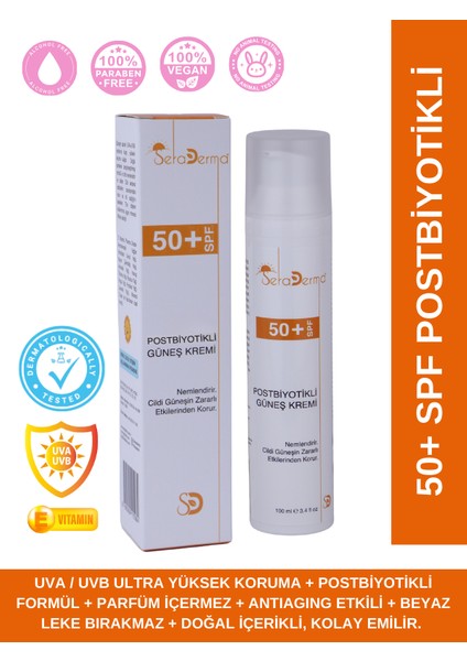 Postbiyotikli 50+ Spf Güneş Kremi 100 ml