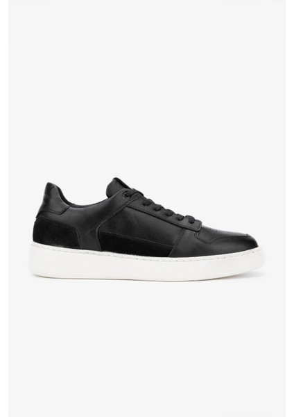 Purta Erkek Siyah Deri Sneakers & Spor Ayakkabı 933 Walker Erk Ayk Y24