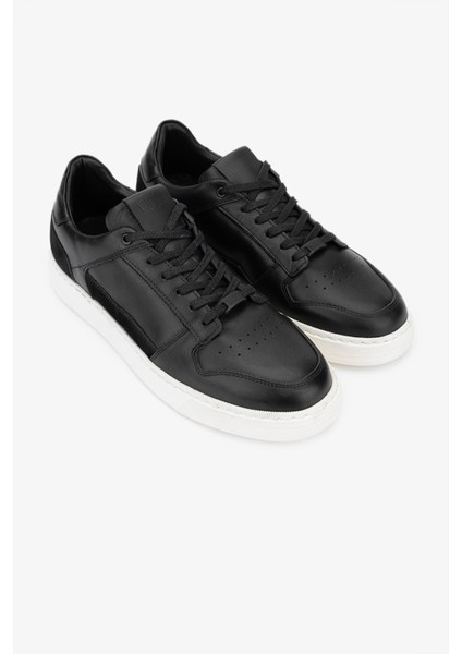 Purta Erkek Siyah Deri Sneakers & Spor Ayakkabı 933 Walker Erk Ayk Y24