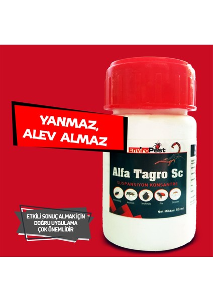 Alfa Tagro Haşere Ilacı Akrep, Pire, Tahta Kurusu Kokusuz
