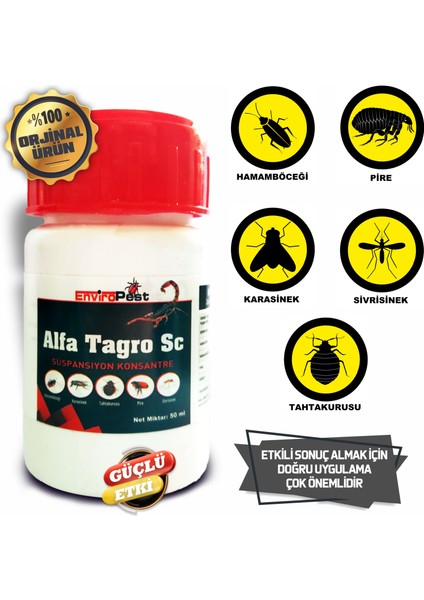 Alfa Tagro Haşere Ilacı Akrep, Pire, Tahta Kurusu Kokusuz