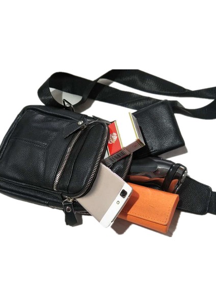 Erkek Göğüs Çantası Günlük Üst Katman Dana Messenger Göğüs Çantası (Yurt Dışından) modelleri