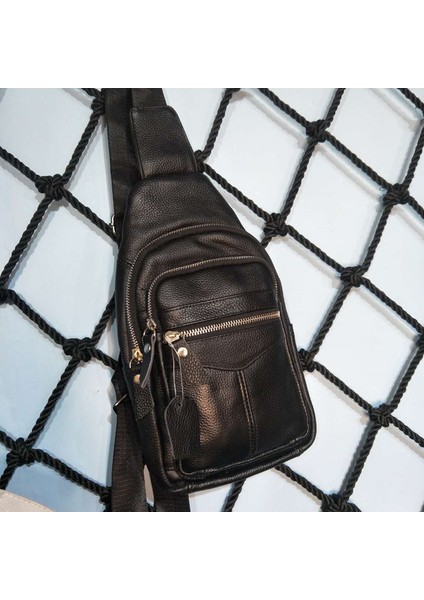 Erkek Göğüs Çantası Günlük Üst Katman Dana Messenger Göğüs Çantası (Yurt Dışından) fiyatları