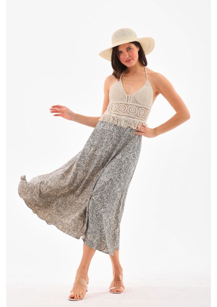 Işleme Büstiyerli Elbise