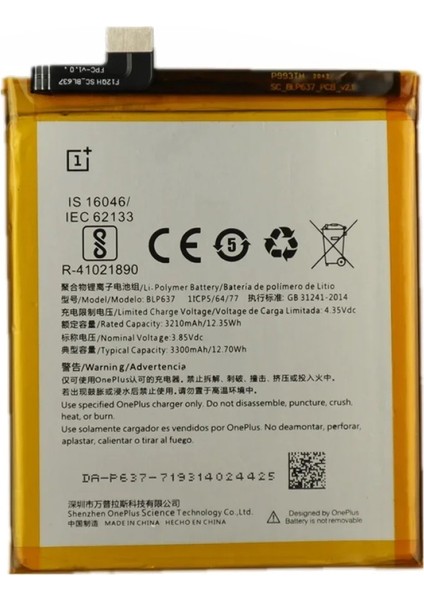 One Plus 5t Batarya Pil