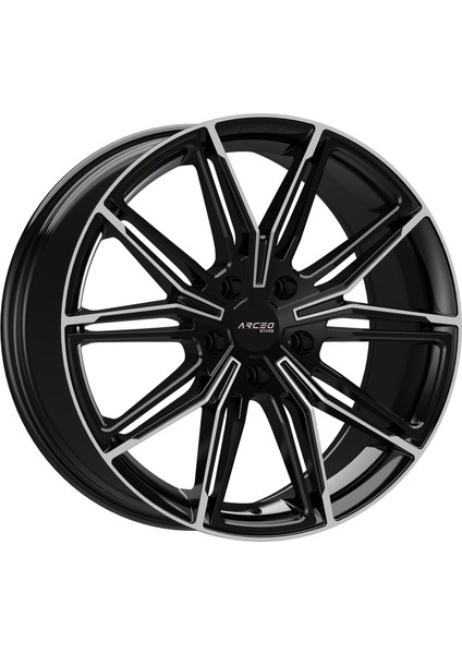 ARCEO-ASW05-08 8.0X19" -5X120 ET35 72,6 Black Diamond Jant (4 Adet)