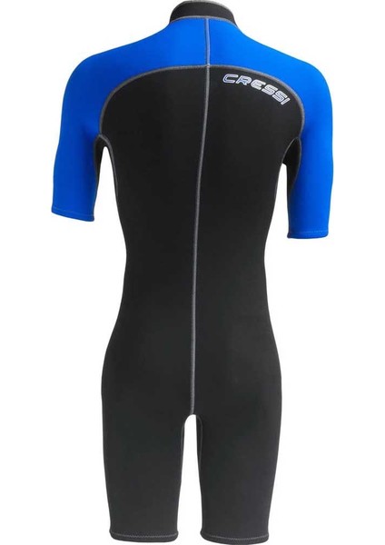 Lido Man Shorty Dalış Elbisesi Black - Blue-2mm - Xs