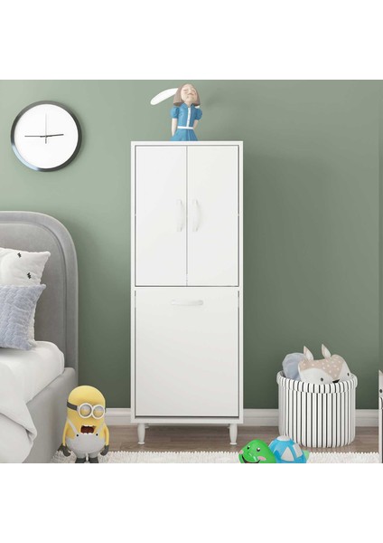 MODİLAYN Gamzem GENÇ ODASI 55x138 cm Oyuncak Sepetli Çocuk Odası Dolabı