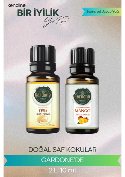 Kavun + Mango (Oda Kokusu Aroma Terapi Buhurdanlık/difüzör Yağı) Set 2 Adet x 10 ml