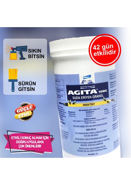 Agita 10 Wg Karasinek Ilacı 1 kg 1 ADET ..skt 11/2025