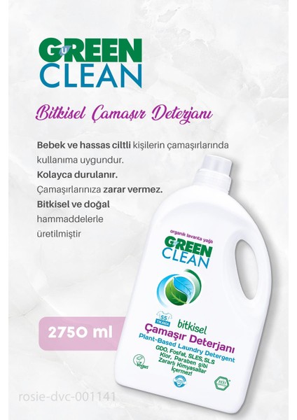 Sıvı Çamaşır Deterjanı 2750 Ml, Çamaşır Suyu 1lt ve Rosıe