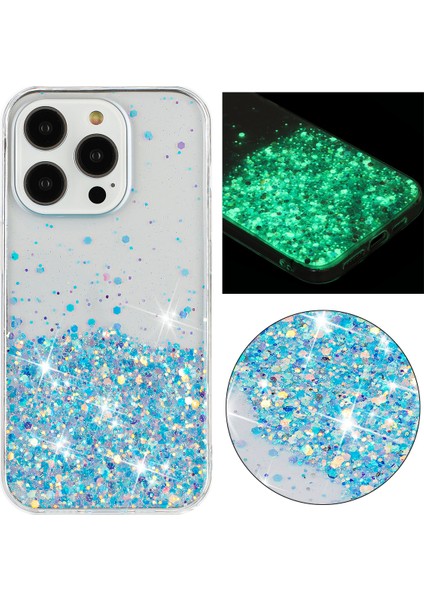 iPhone 15 Pro Epoksi Tpu Sparkle Arka Kapak (Yurt Dışından)