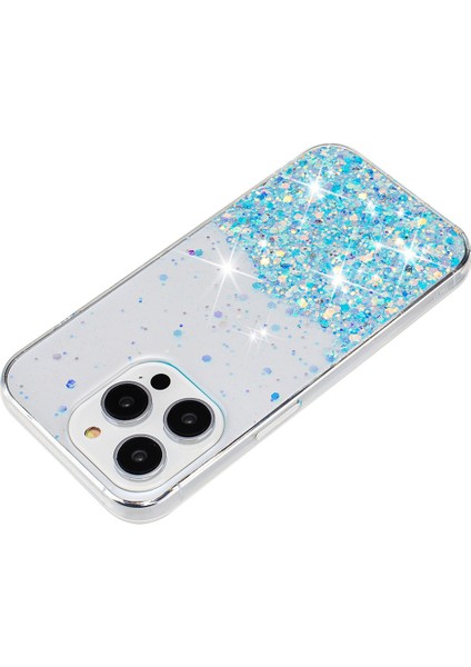iPhone 15 Pro Epoksi Tpu Sparkle Arka Kapak (Yurt Dışından)