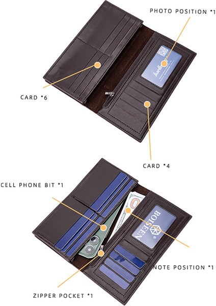 Pu Deri Cüzdan Telefon Saklama Çantası Kart Tutucu Fermuarlı Çanta (Yurt Dışından) fiyatları