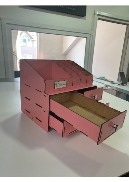 Dekoratif 4 Çekmeceli Makyaj Kutusu