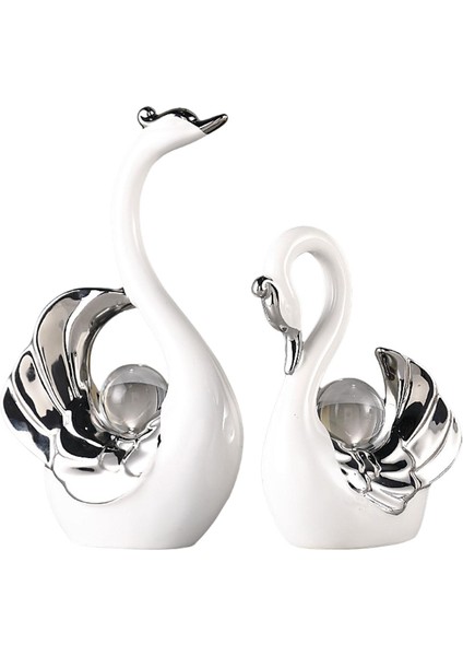 2 Kuğu Heykelleri Heykel Hatıra Hediye Sehpa Dekorasyonu Için (Yurt Dışından) modelleri