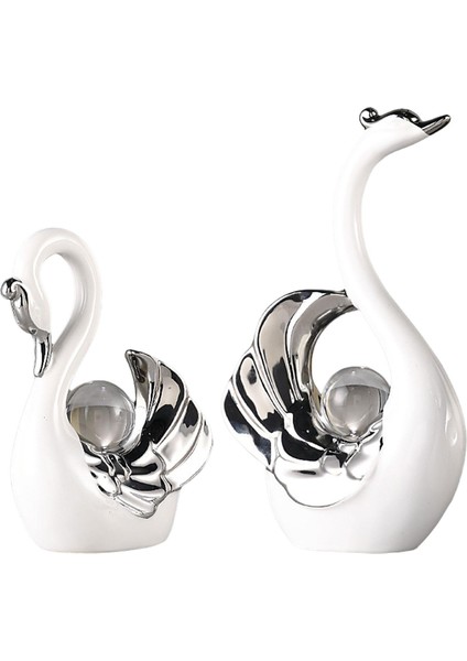 2 Kuğu Heykelleri Heykel Hatıra Hediye Sehpa Dekorasyonu Için (Yurt Dışından) fırsatları