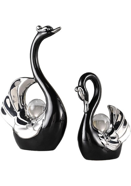 2 Kuğu Heykelleri Heykel Hatıra Hediye Sehpa Dekorasyonu Için (Yurt Dışından) fiyatları